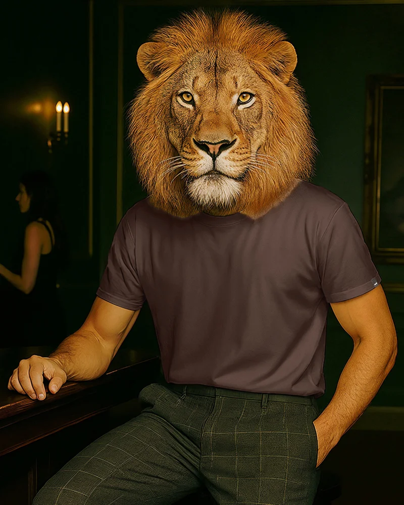 بيواكوف Men's Coffee Brown T-shirt